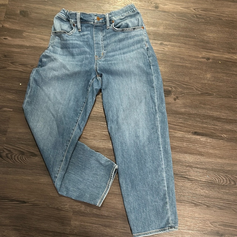 Madewell Denim Hr paperbag jeans size 27 EUC